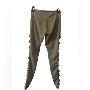 Balance Collection Olive Green Leggings with Side Details